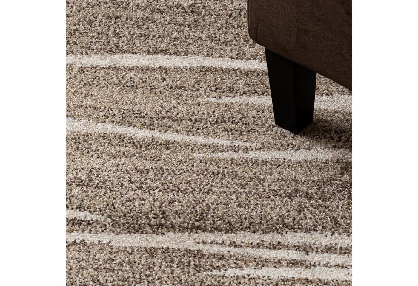 Mazovia Flurläufer Modern Beige Creme 70x100cm Kurzflor - Bild 3