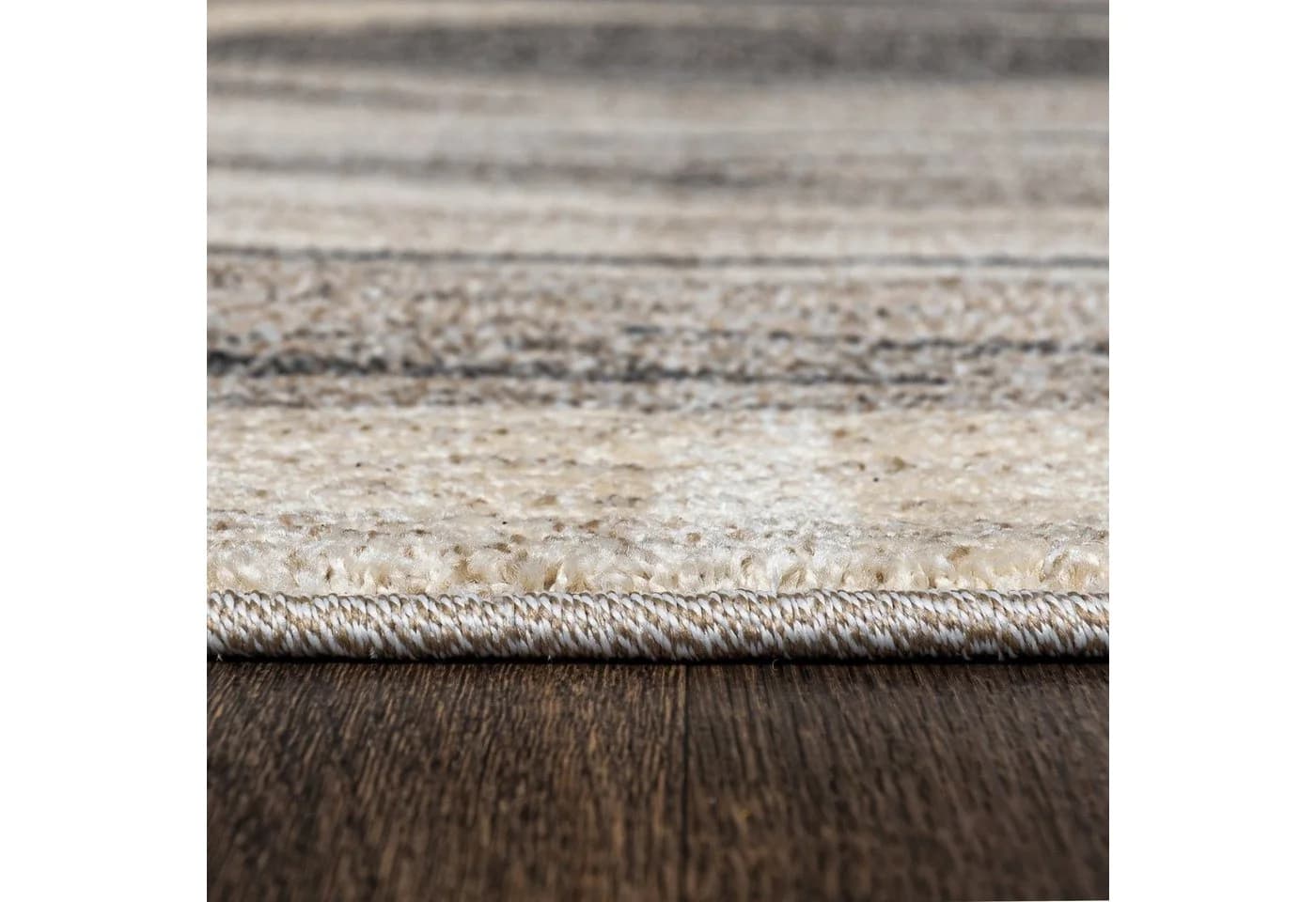 Mazovia Läufer Beige Modern Kurzflor 100x100 cm - Bild 5