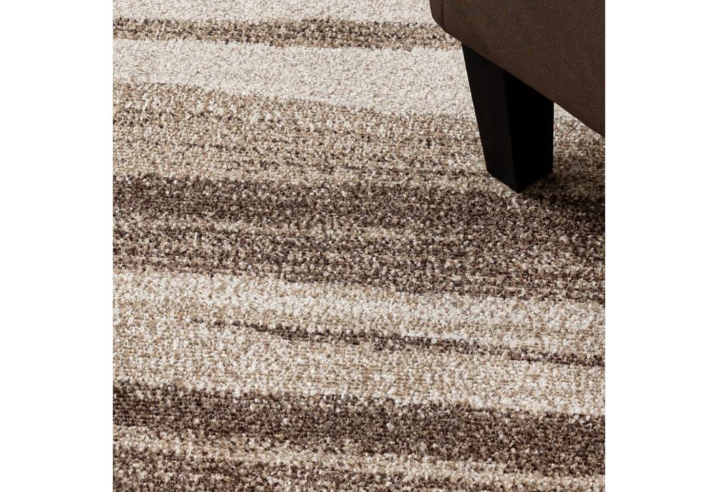 Mazovia Läufer Flurläufer Modern für Vorzimmer, Küche - Beige, 70 x 100 cm, Kurzflor, Meterware, Höhe 10 mm - Bild 3
