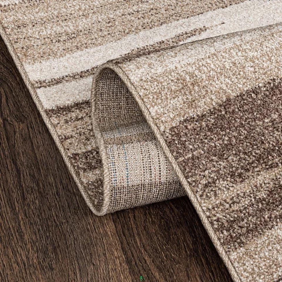 Mazovia Läufer Flurläufer Modern für Vorzimmer, Küche - Beige, 70 x 100 cm, Kurzflor, Meterware, Höhe 10 mm - Bild 4