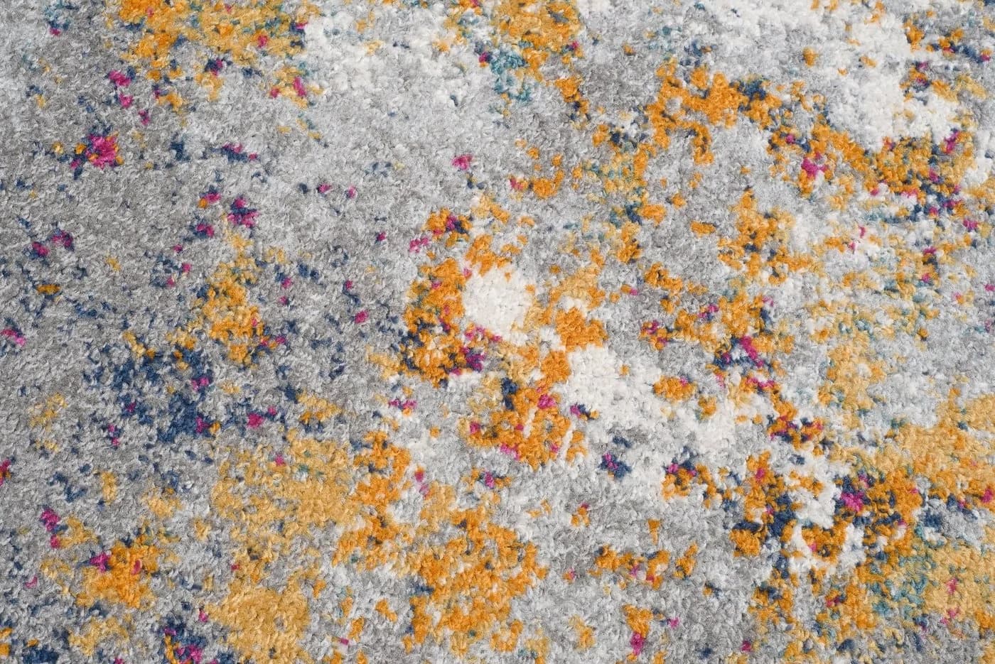 Mazovia Flurläufer Modern Kurzflor Grau/Gelb - Bild 5