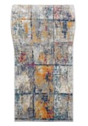 Mazovia Teppichläufer Modern Abstrakt Grau Gelb Kurzflor Bild 2