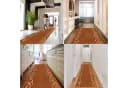 Mazovia Läufer Teppichläufer Brücke Beige 67 x 100 cm Kurzflor Rutschfest Meterware Bild 1