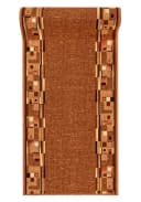Mazovia Läufer Teppichläufer Brücke Beige 67 x 100 cm Kurzflor Rutschfest Meterware Bild 2