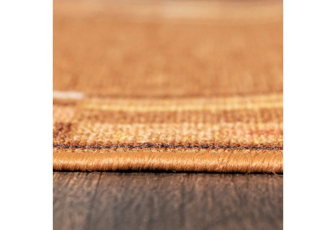 Mazovia Läufer Teppichläufer Brücke Beige 67 x 100 cm Kurzflor Rutschfest Meterware - Bild 5