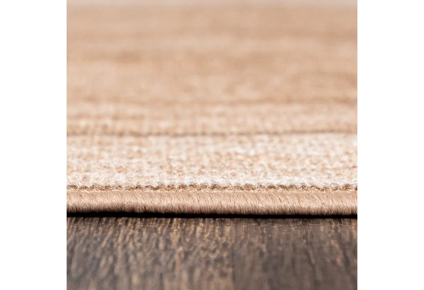 Mazovia Teppichläufer Beige Kurzflor Rutschfest Meterware - Bild 5