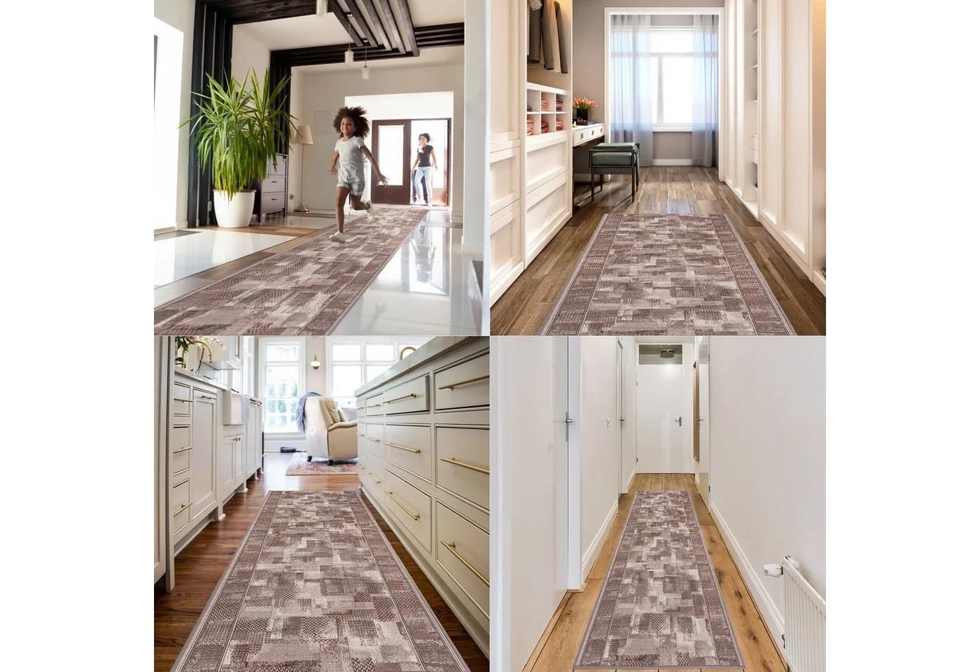 Mazovia Teppichläufer Beige Rutschfest Meterware