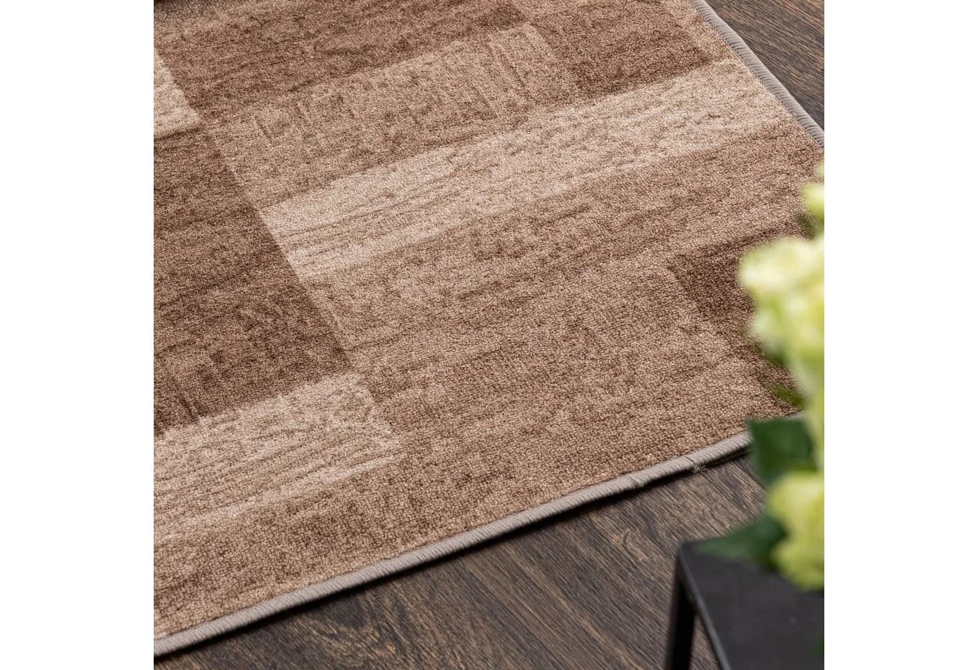 Mazovia Teppichläufer Beige Rutschfest Meterware Kurzflor - Bild 3