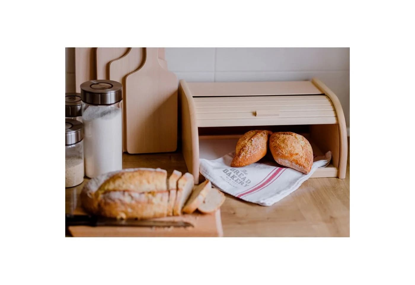 Practic Brotkasten Holz mit Rolldeckel - Bild 3