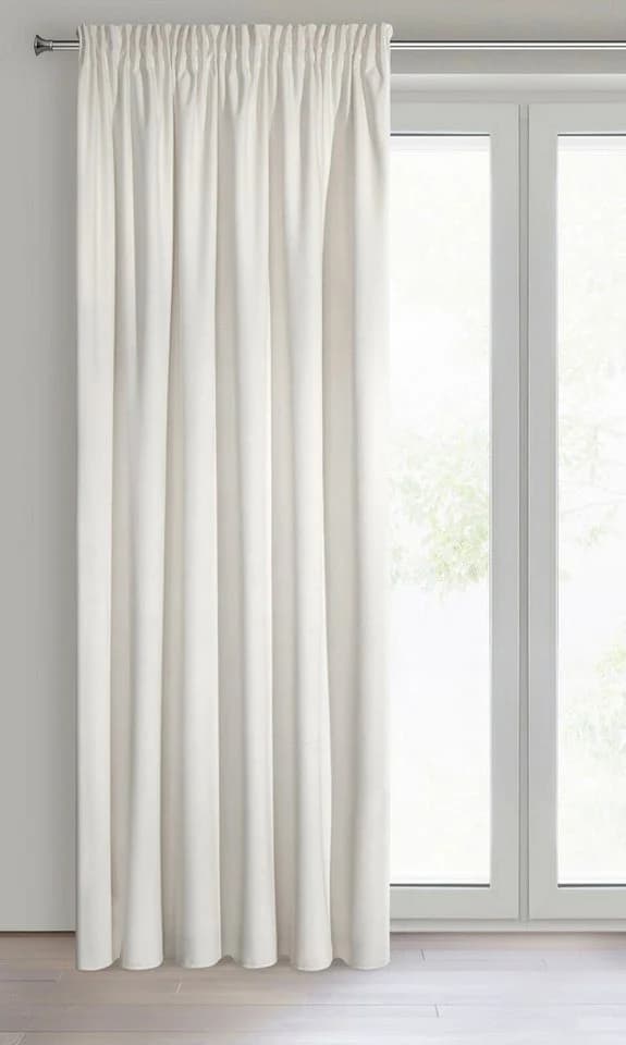 Eurofirany Samtvorhang VILLA Kräuselband Velours Blickdicht Creme - Bild 4