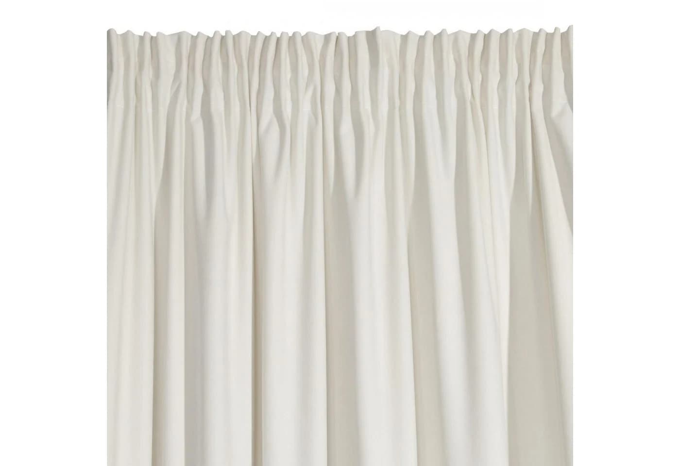 Eurofirany Samtvorhang VILLA Kräuselband Velours Blickdicht Creme - Bild 5