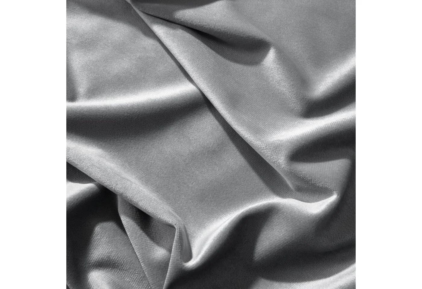Design91 Samtvorhang Silber 140x250 cm Ösen blickdicht - Bild 5