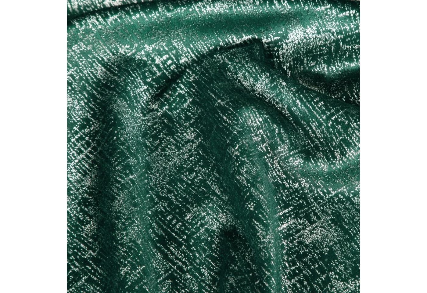 Design91 Vorhang ZYPERN Samt Grün Silberaufdruck Öse - Bild 3