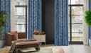 Eurofirany Vorhang LIVIA Blau 3D-Struktur Polyester Bild 3