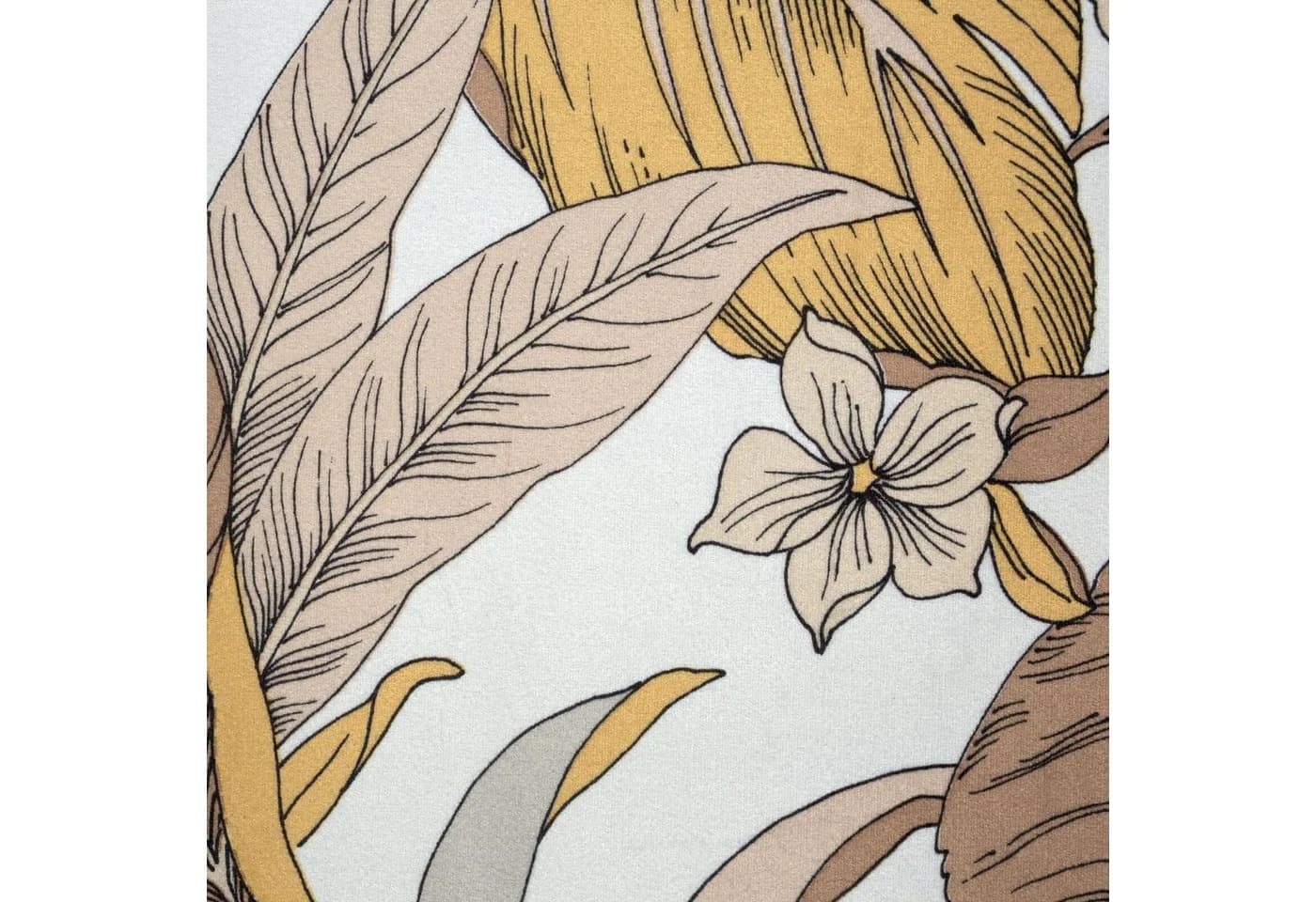 Design91 Vorhang mit Dschungel Muster Palmenblätter Botanische Motive Blickdicht - Bild 3