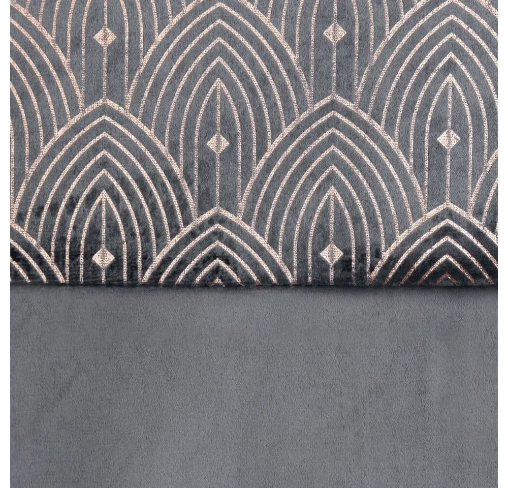 Design91 Vorhang AGNES Grau Samt blickdicht mit Ösen - Bild 3
