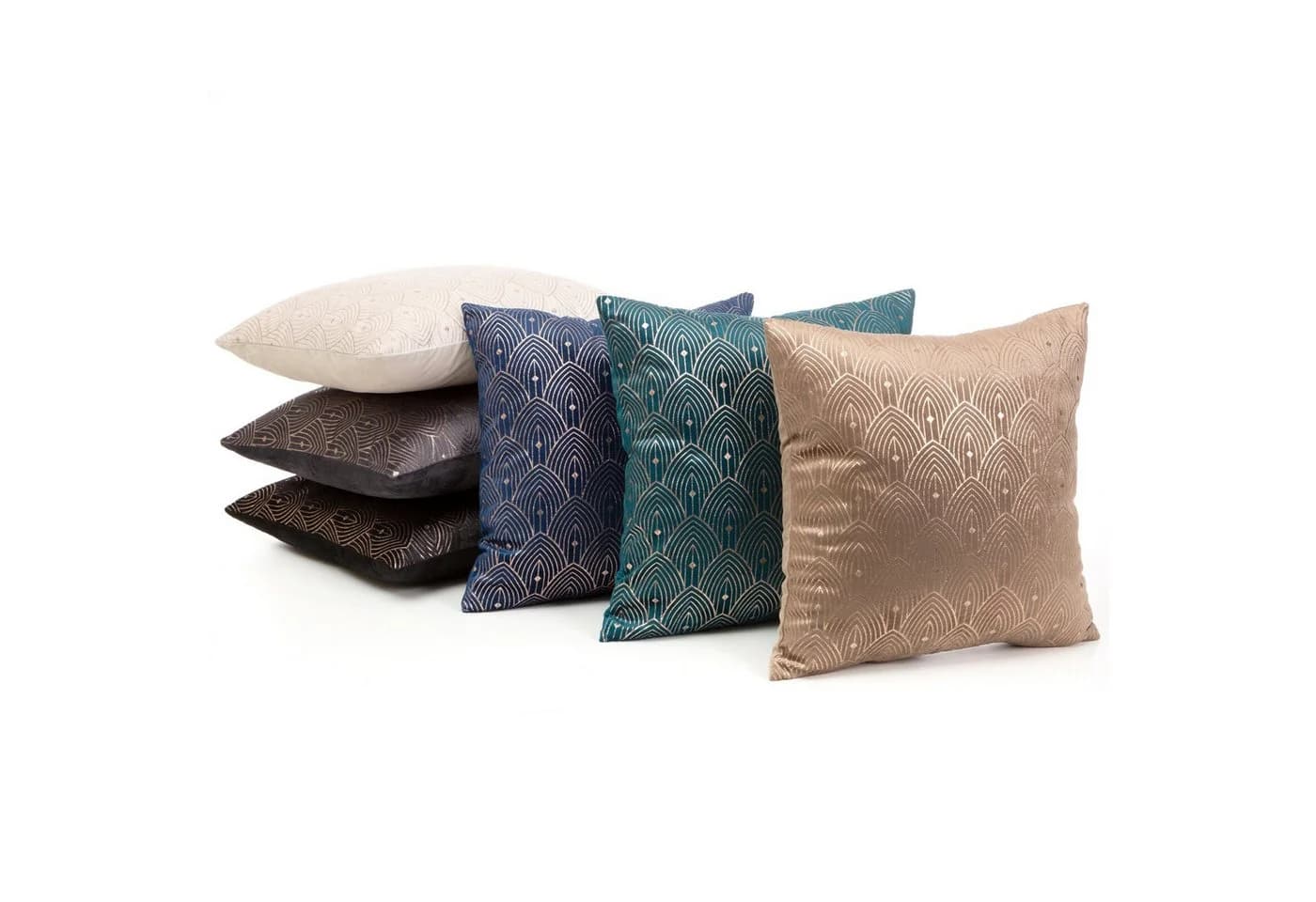 Design91 Kissenbezug AGNES Schwarz mit Goldenem Muster - Bild 3