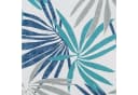 Design91 Vorhang Dschungelmuster Blau Blickdicht Ösenschal Bild 3