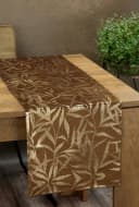 Eurofirany Tischdecke BLINK Samt Braun Elegantes Muster Bild 1