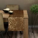 Eurofirany Tischdecke BLINK Samt Braun Elegantes Muster Bild 2