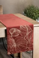 Eurofirany Tischdecke BLINK Samt Rot Elegantes Muster Bild 1