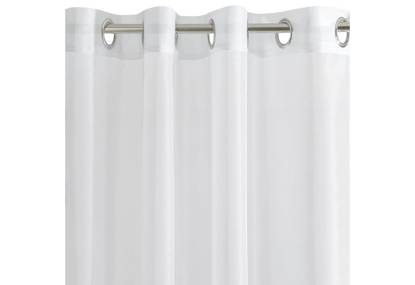 Eurofirany Gardine Weiß Transparent Ösen Klassisch - Bild 2