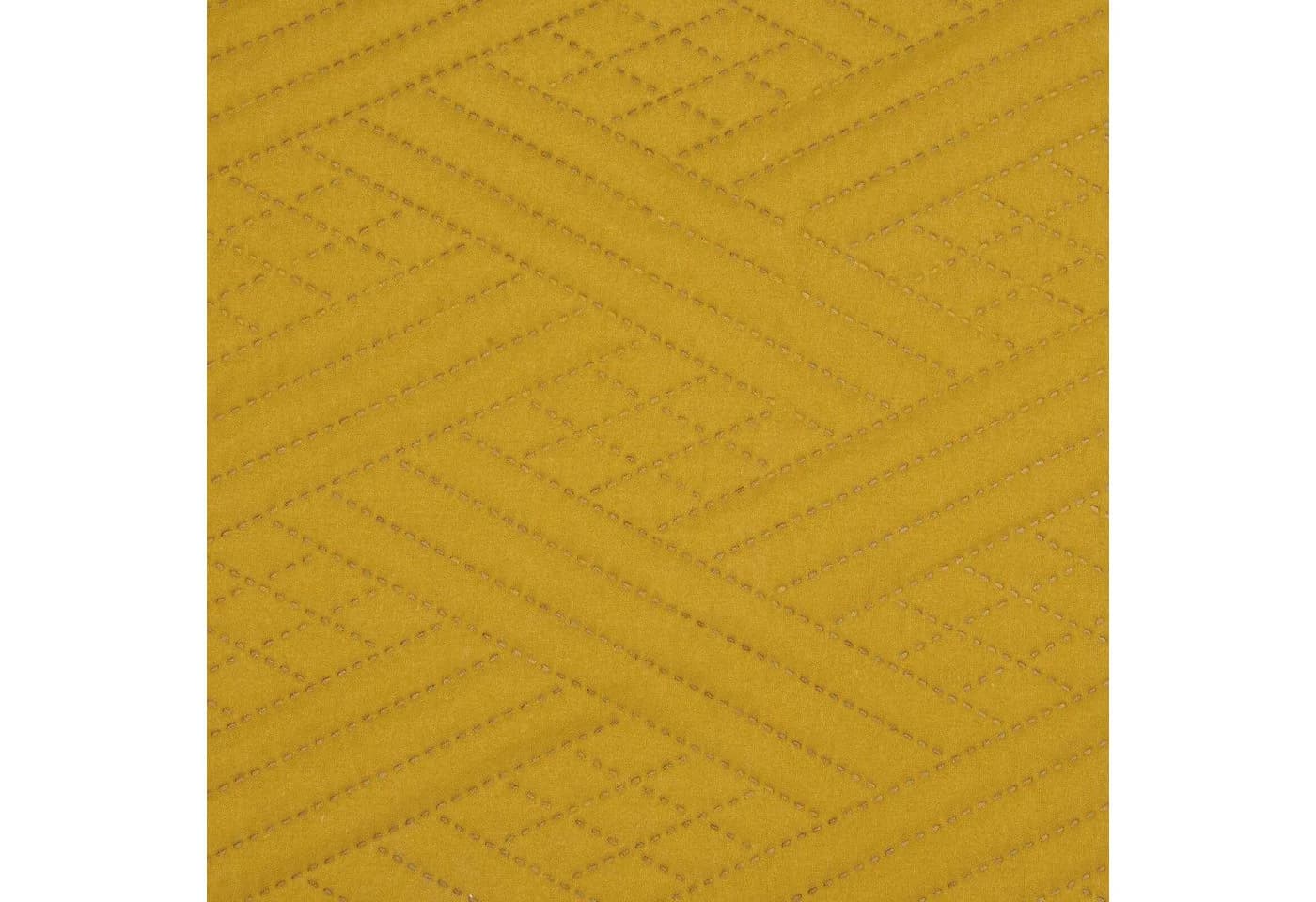 Design91 Tagesdecke Bettrüberwurf Steppdecke Rosa Gelb Silber Creme