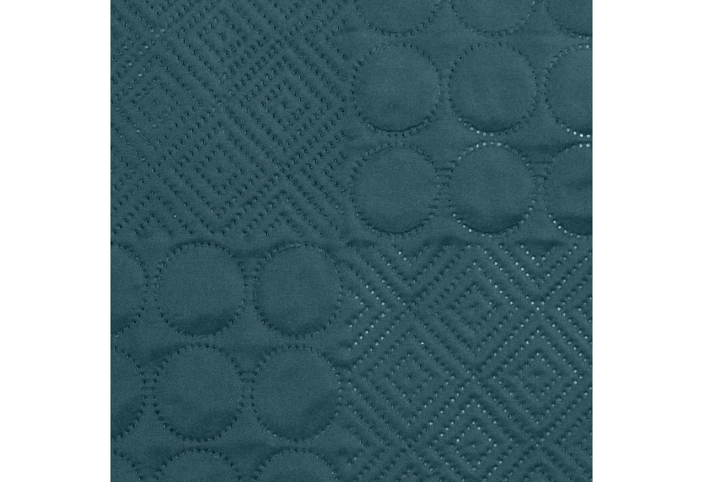 Design91 Bettüberwurf Zweiseitige Decke Dunkelblau Modern Polyester - Bild 3