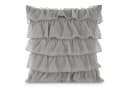 Eurofirany Dekokissen DAISY 45x45 cm Schwarz/Silber mit Rüschen Bild 3