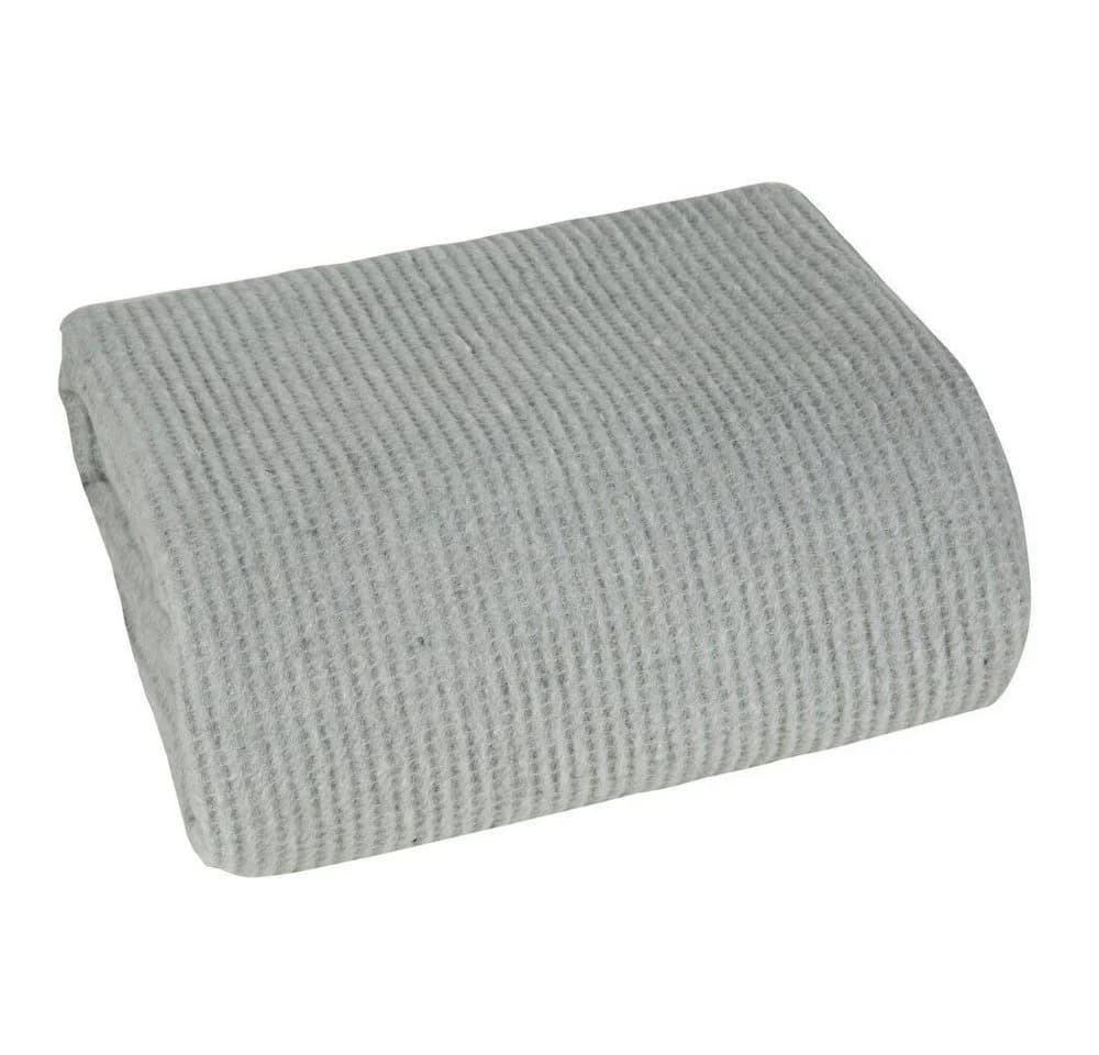 Design91 Wohndecke AMBER Silber Gesteppte Kuscheldecke