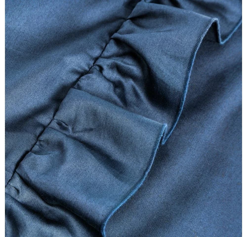 Eurofirany Bettwäsche VENUS 3-teilig 100% Makosatin Blau - Bild 4