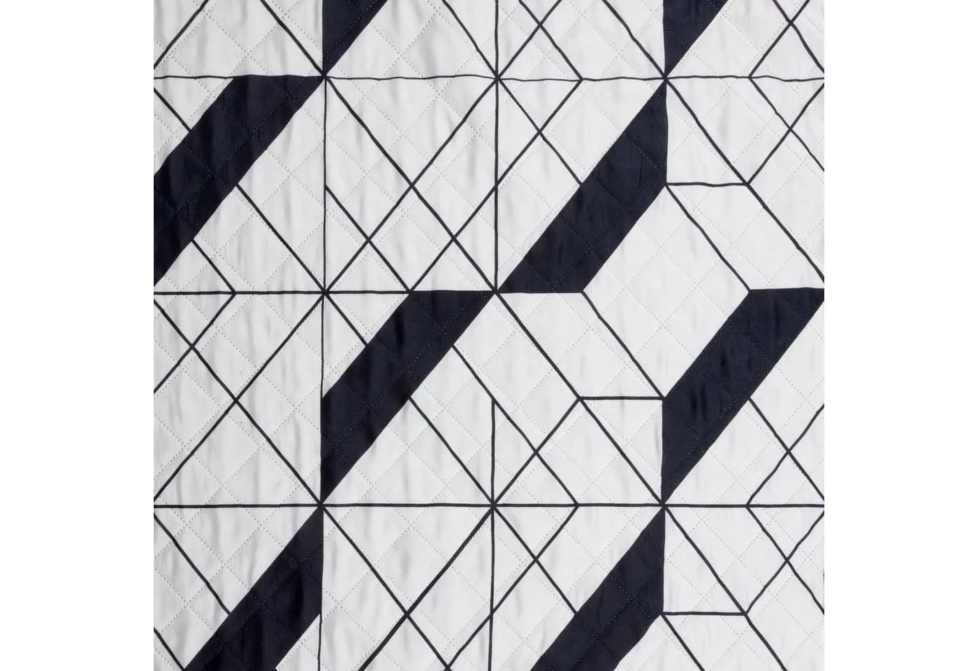 Design91 Bettüberwurf GEO Gemusterte Allzweckdecke Mikrofaser Grau Schwarz Weiß - Bild 3