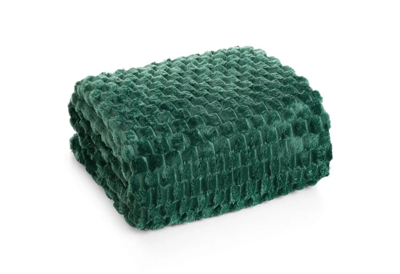 Design91 Wohndecke CINDY6 Waffelmuster Grün Mikrofaser - Bild 2