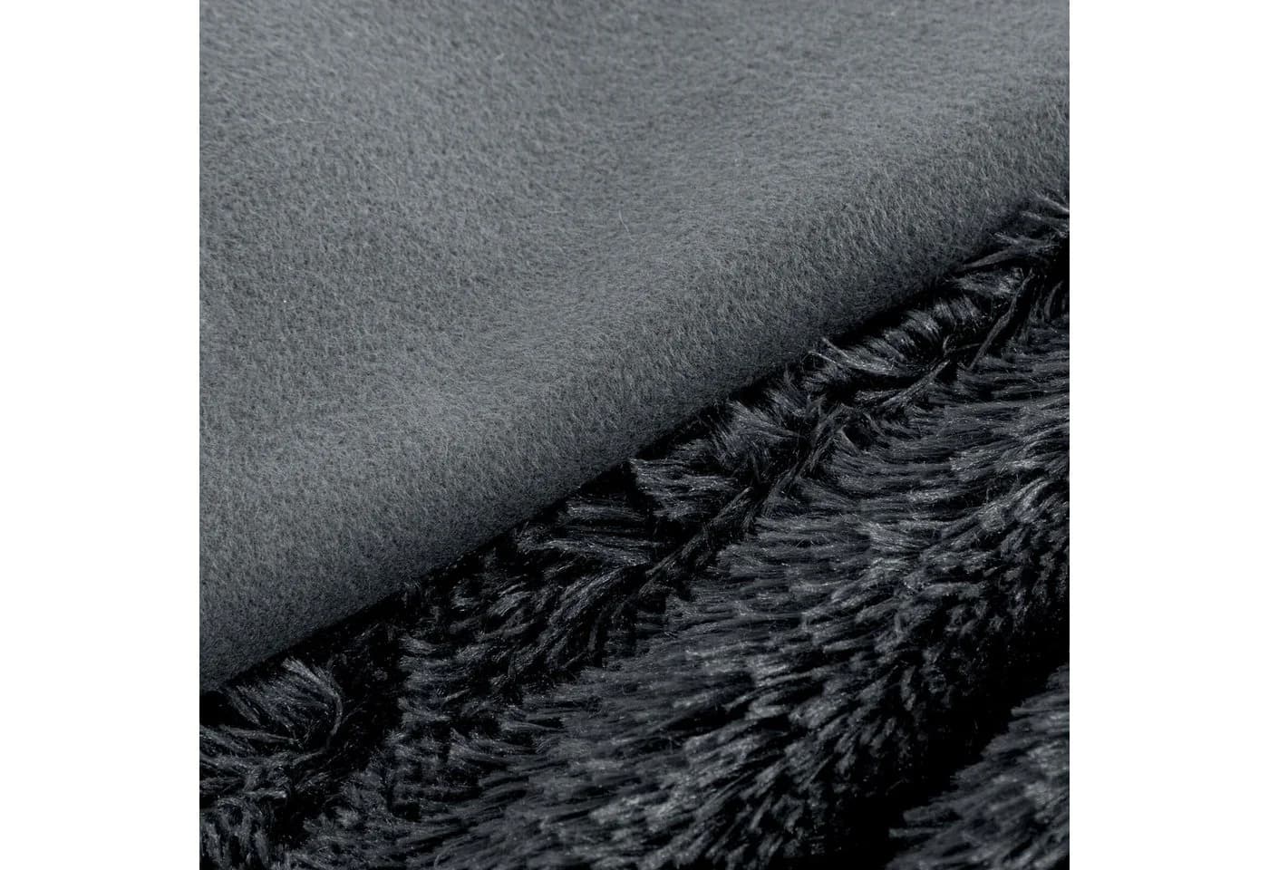 Design91 Wohndecke TIFANY Flauschig Grau Kunstfell - Bild 4