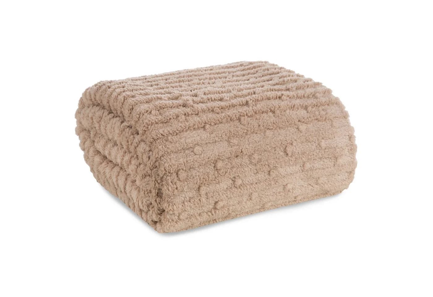 Wohndecke LISA Design91 Beige Geprägtes Muster Polyester - Bild 2