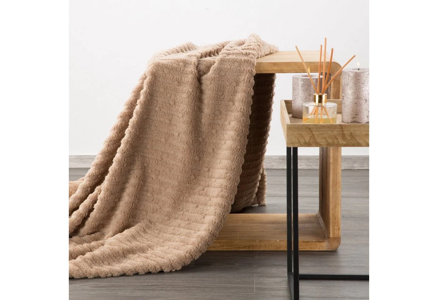 Wohndecke LISA Design91 Beige Geprägtes Muster Polyester - Bild 5