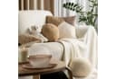 Eurofirany Wohndecke Bouclé Kuscheldecke Schaffell-Optik Grün Bild 4