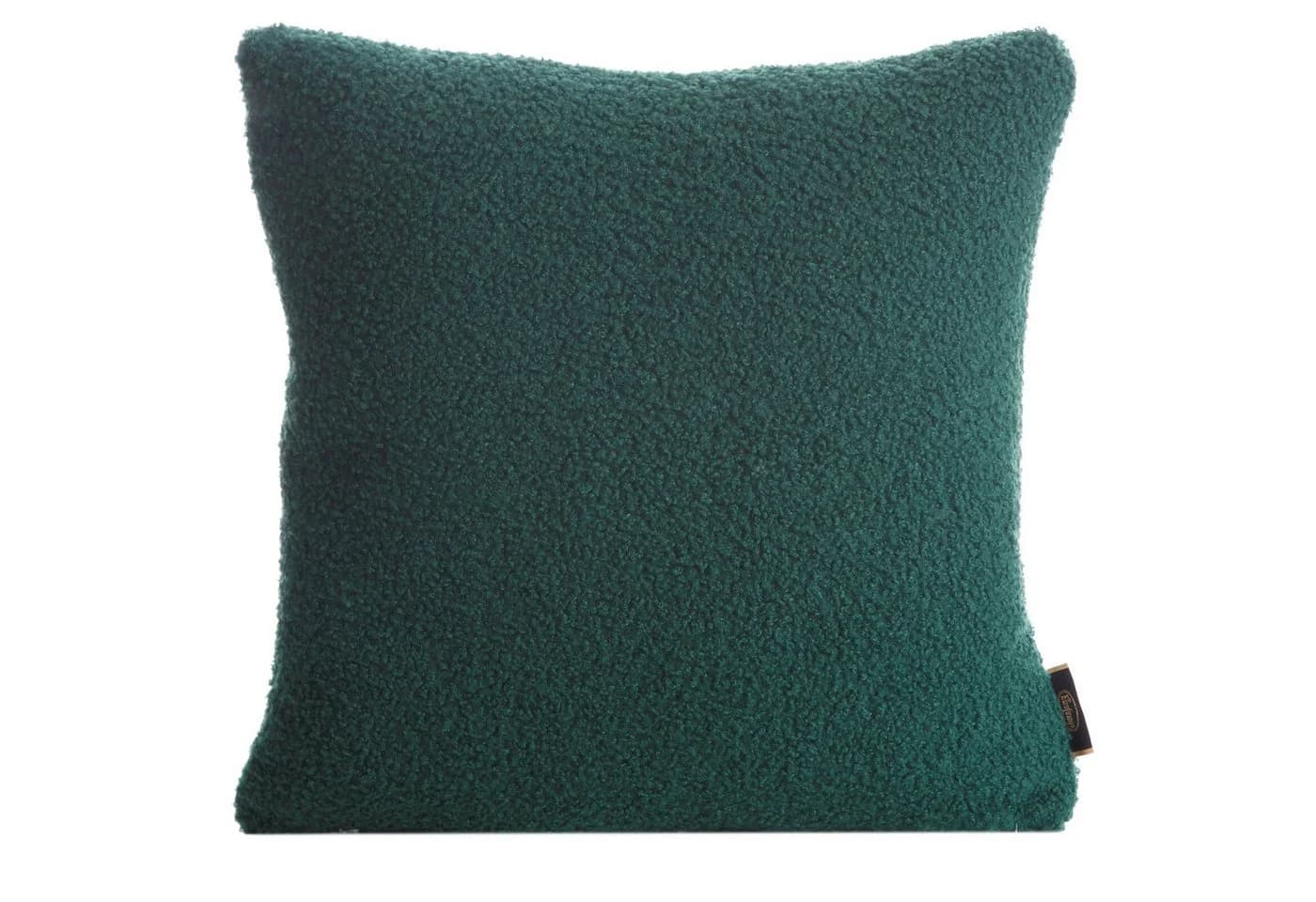 Eurofirany Wohndecke Bouclé Kuscheldecke Schaffell-Optik Grün - Bild 5