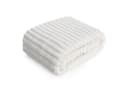 Design91 Wohndecke SOFT Streifen Muster Polyester Weiß Bild 2