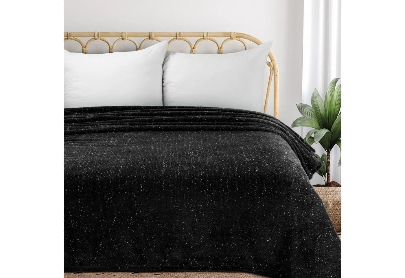 Dekorative Flauschige Wohndecke Kuscheldecke Beige Grau - Bild 4