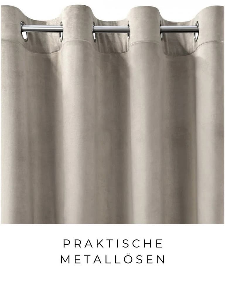 Eurofirany Vorhang VELVET 2er-Set Samt Blickdicht - Bild 5