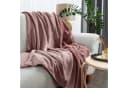 Eurofirany Wohndecke TEDY Rosa Teddy-Fleece Kuschelige Sofadecke Bild 1