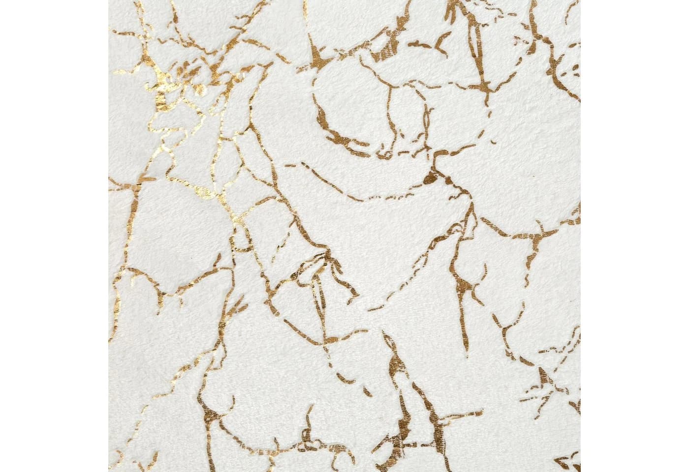 Eurofirany Wohndecke Marmor Gold Silber Creme Schwarz Weiß - Bild 3