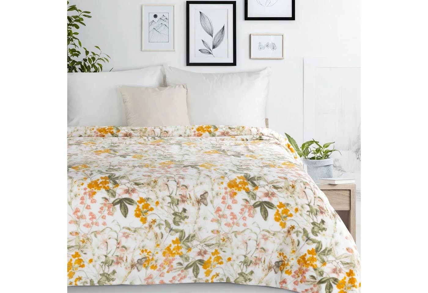 Eurofirany Wohndecke Spring Kuscheldecke mit Blumenmotiv - Bild 2