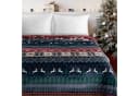 Eurofirany Wohndecke Karomuster Blau/Rot 150x200 cm Bild 2