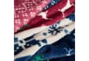 Eurofirany Wohndecke Karomuster Blau/Rot 150x200 cm Bild 4