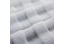 Design91 Wohndecke KAROMUSTER FLUFFY Grau 3D-Effekt Sofadecke Bild 5