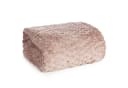 Design91 Wohndecke CINDY6 Mikrofaser 3D-Würfelstruktur Beige Rosa Braun Bild 2