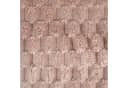 Design91 Wohndecke CINDY6 Mikrofaser 3D-Würfelstruktur Beige Rosa Braun Bild 4