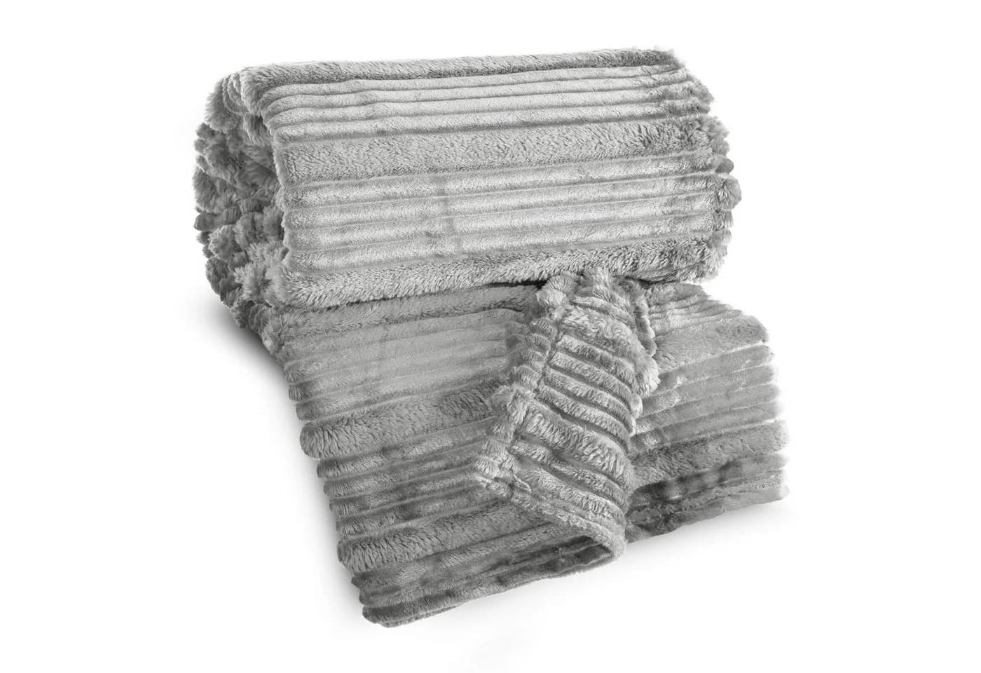 Wohndecke NINA, Eurofirany, Kuscheldecke mit Streifen-Steppung - Bild 2
